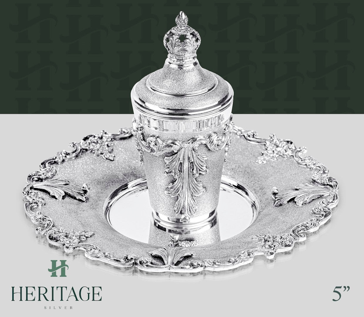 CHAZON ISH BECHER SET WITH COVER – Heritage Silver