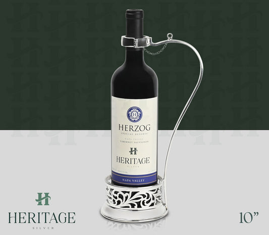 CUT WINE BOTTLE HOLDER WITH HANDLE