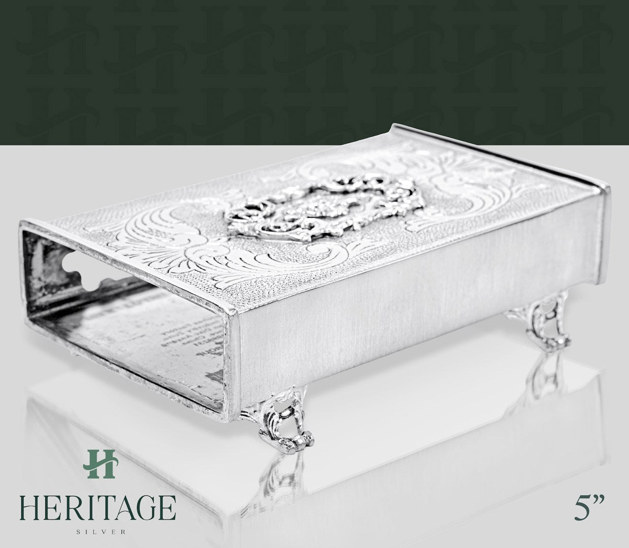 CHASED FLAT MATCH BOX ON LEGS