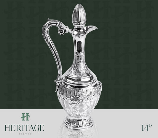 SMAL CHASED WINE PITCHER