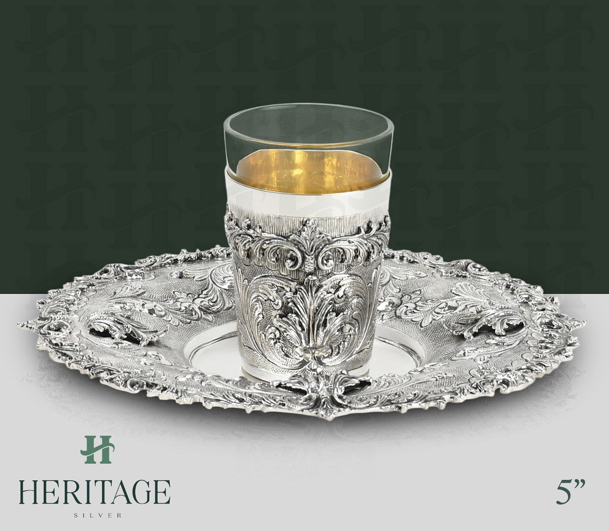 MILANESE BECHER SET WITH GLASS