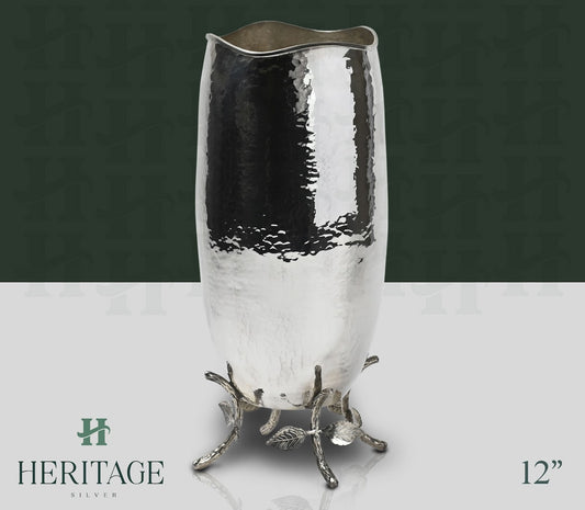 HAMMERED VASE ON LEGS