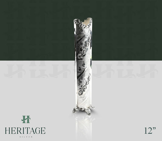 ENGRAVED HADASIM VASE SCROLL BASE