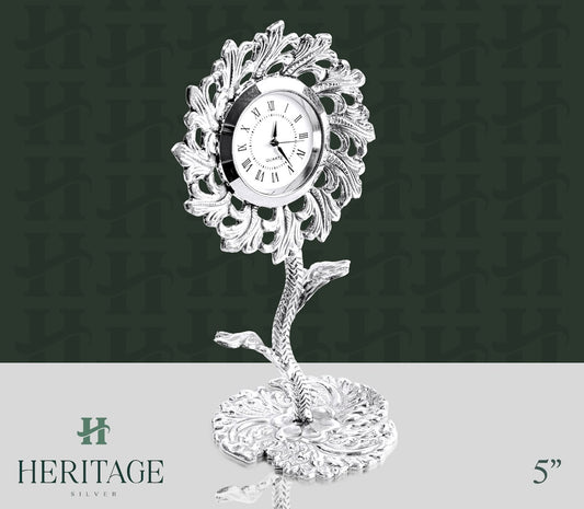 5-INCH FLOWER SHAPED CLOCK