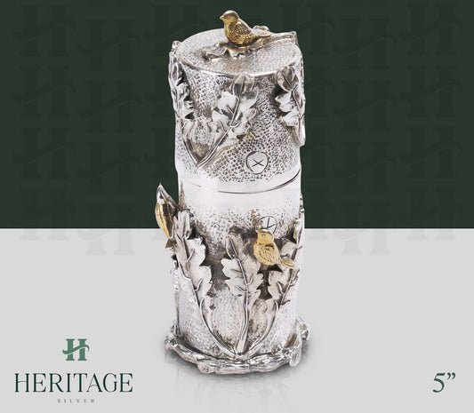 GOLD BIRD ROUND MATCH BOX