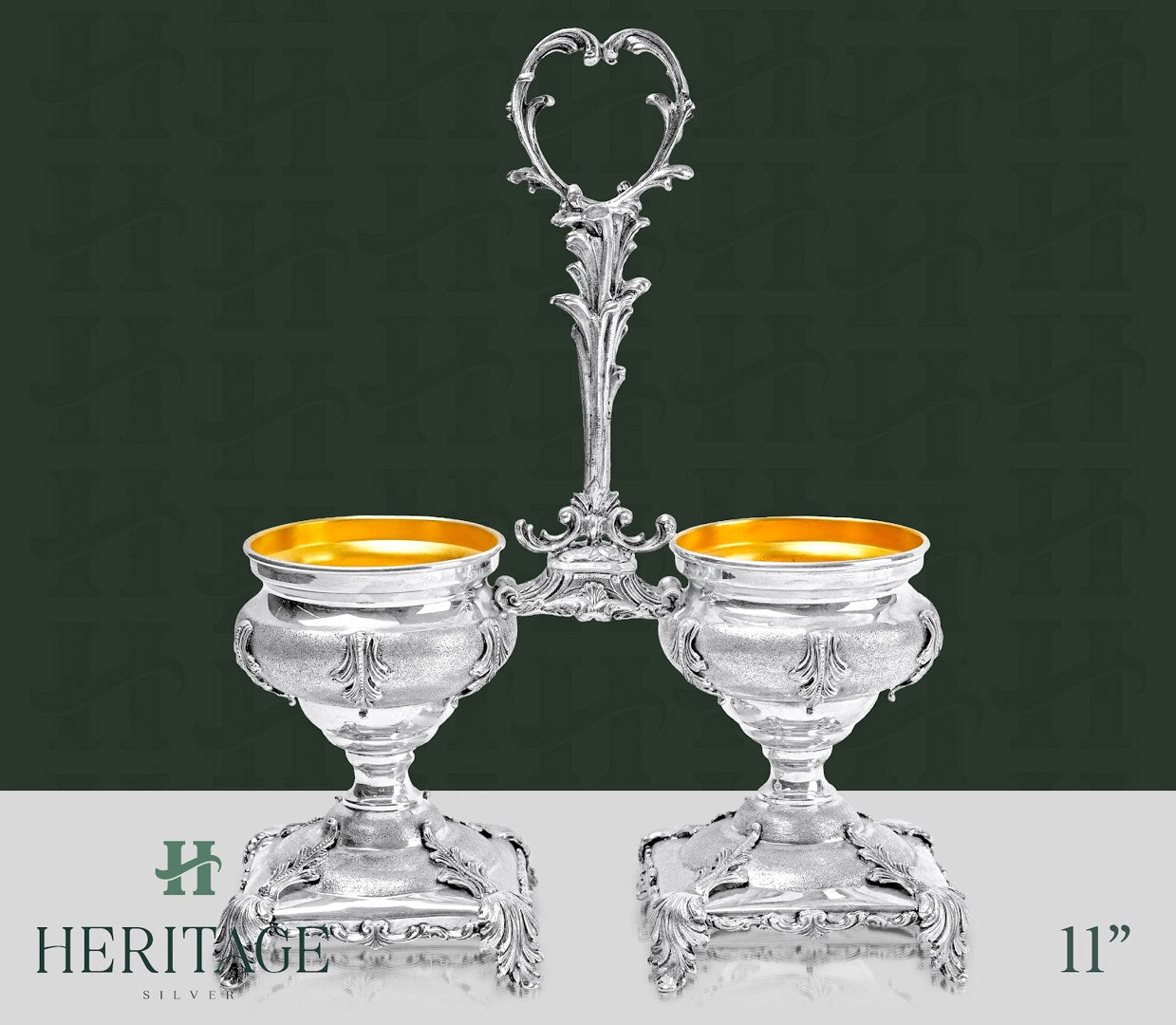 DOUBLE SALT HOLDER ON BASE