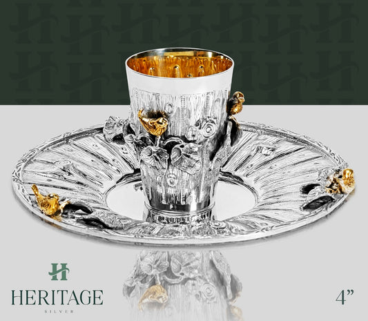 GOLD BIRD BECHER SET
