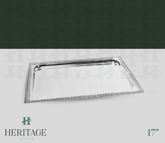 ITALY LACE CASTED CANDLESTICK TRAY