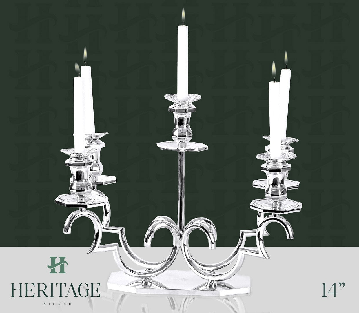 ITALY FINE FLAT 5 LIGHT CANDELABRA