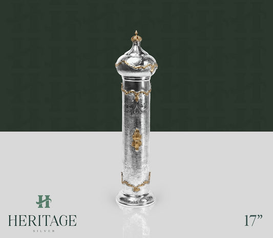 JENOVA 32 CM GOLD MEGILLAH HOLDER