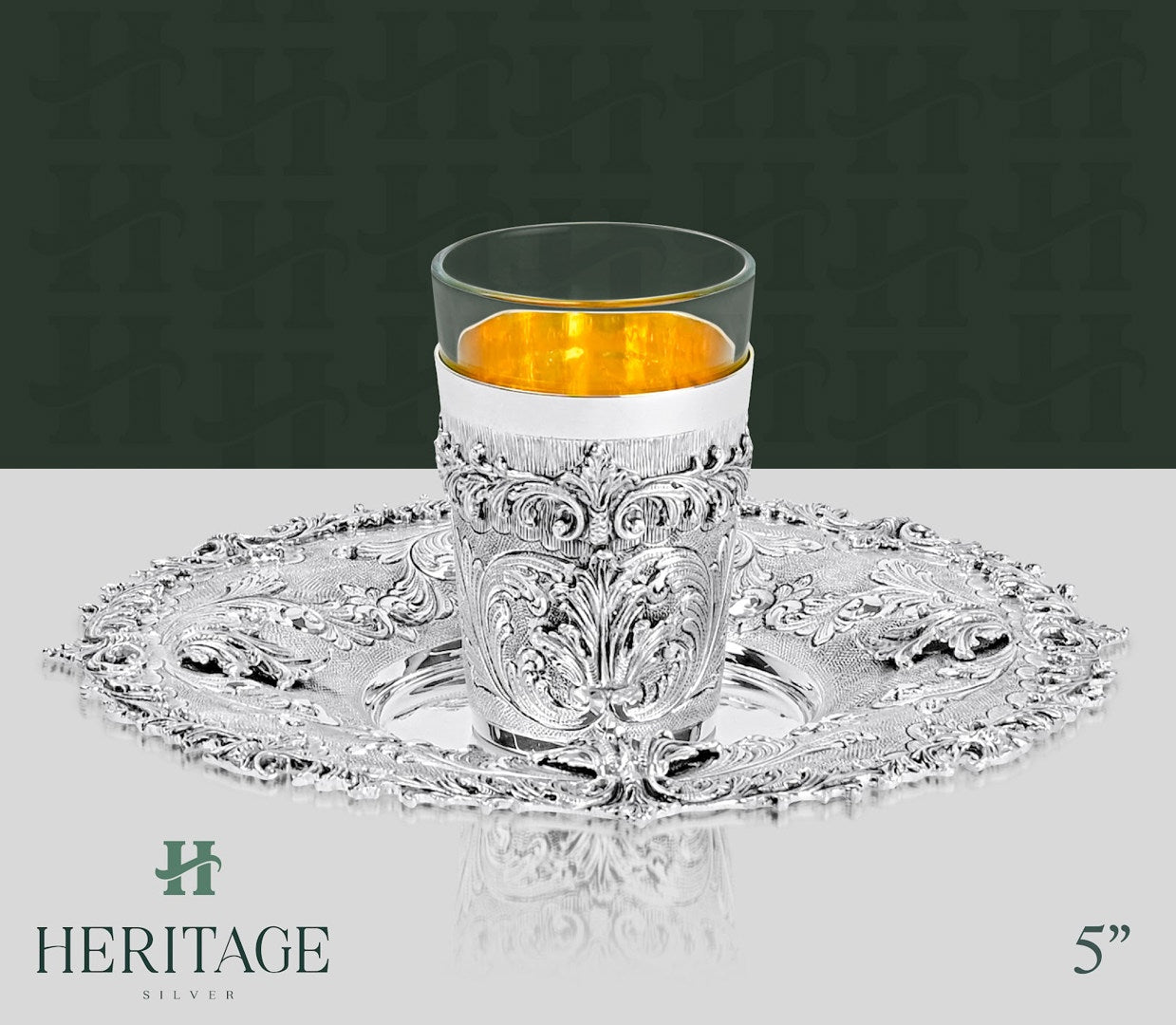 MILANESE BECHER SET WITH GLASS