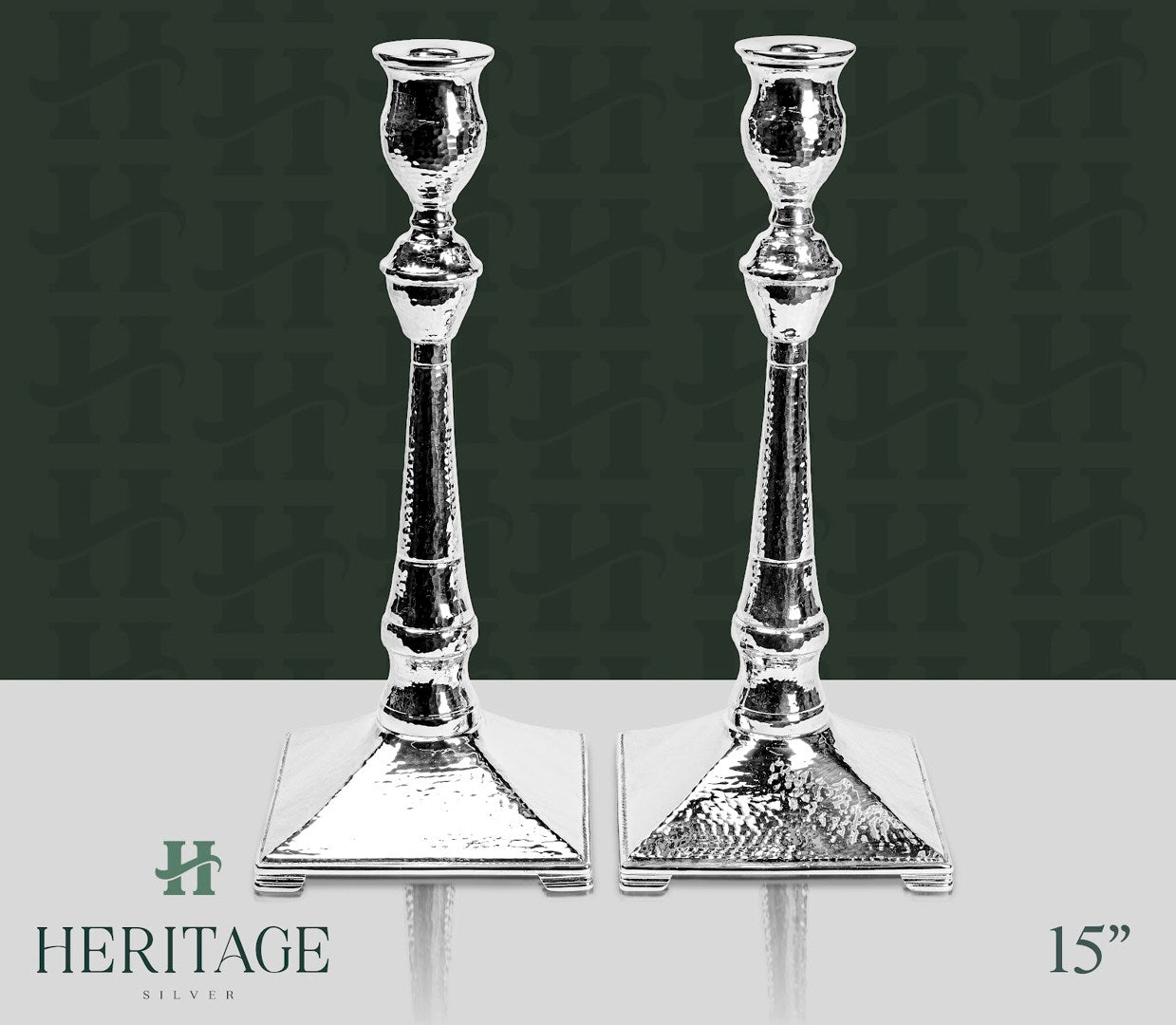 ITALY HAMMERED CANDLESTICKS