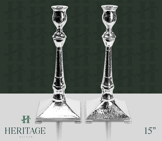 ITALY HAMMERED CANDLESTICKS