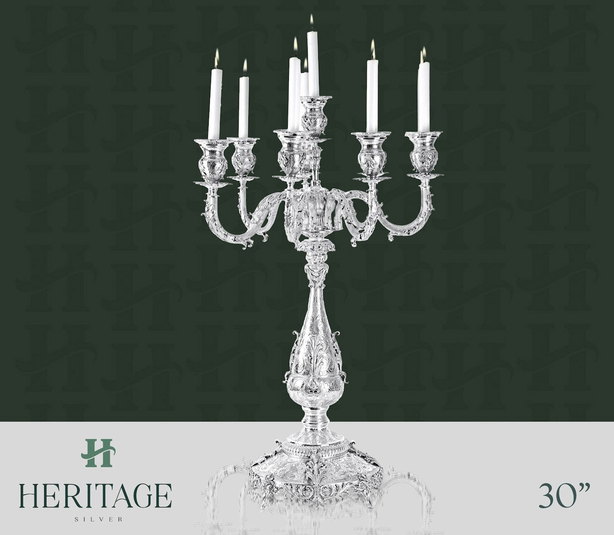 JERUSALEM 10 LIGHT CANDELABRA