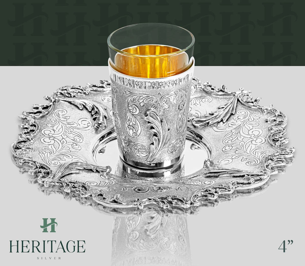 BECHER SET WITH GLASS