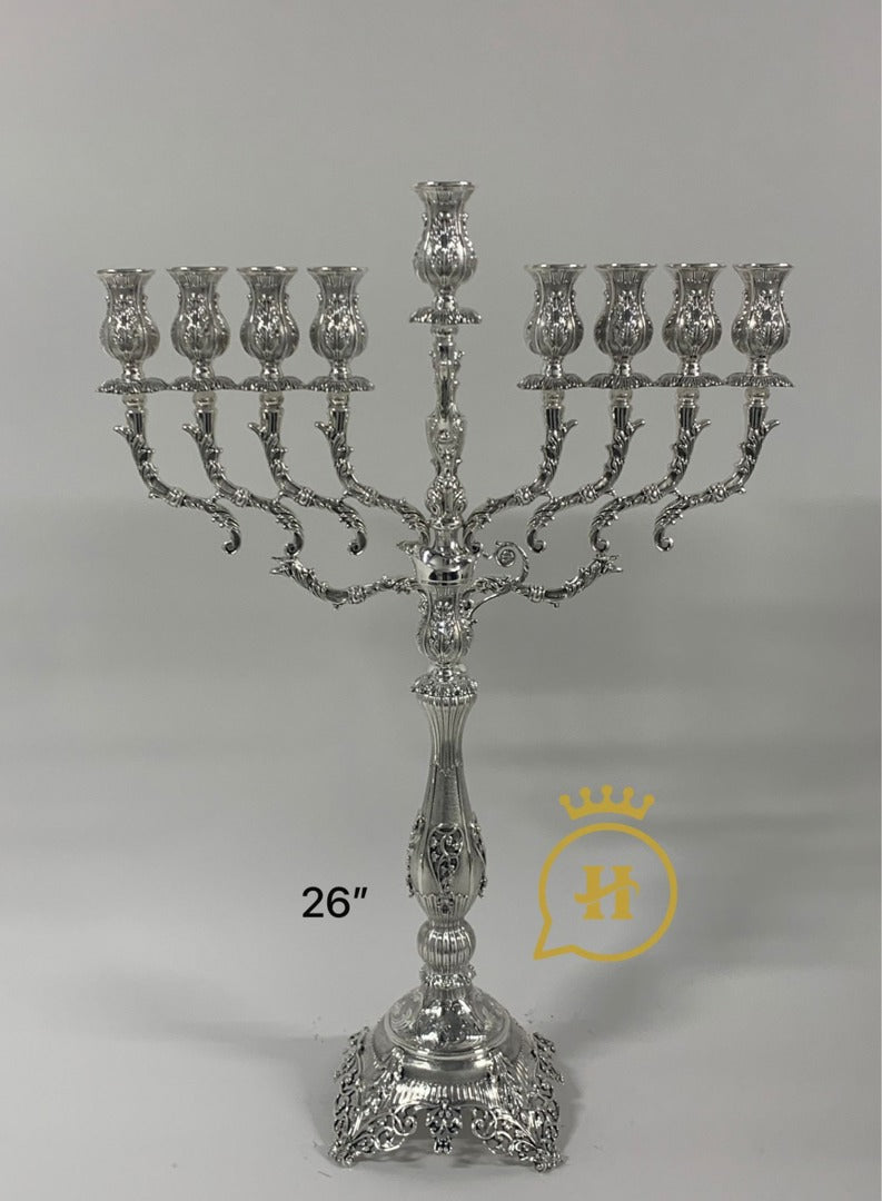LARGE CHASED MENORAH