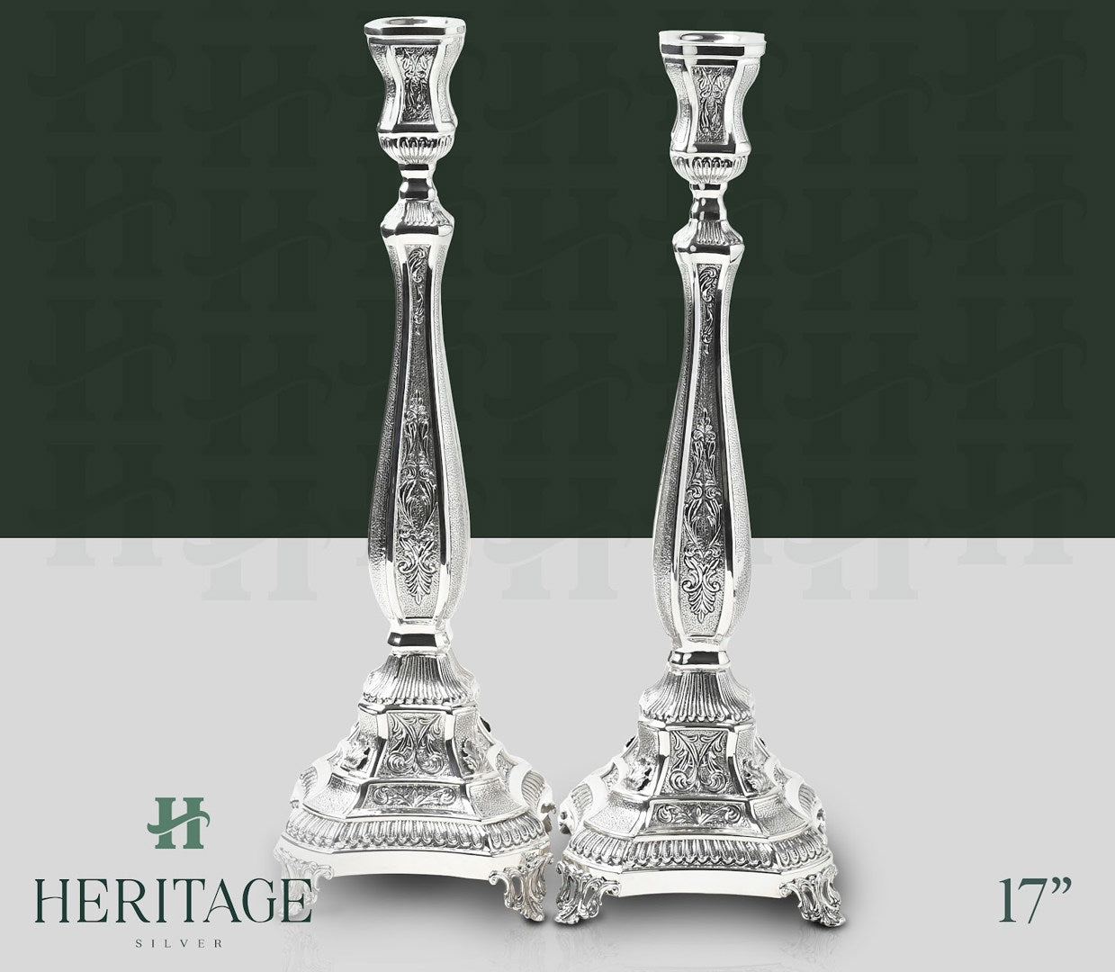 CASTED SQUARE CANDLESTICKS