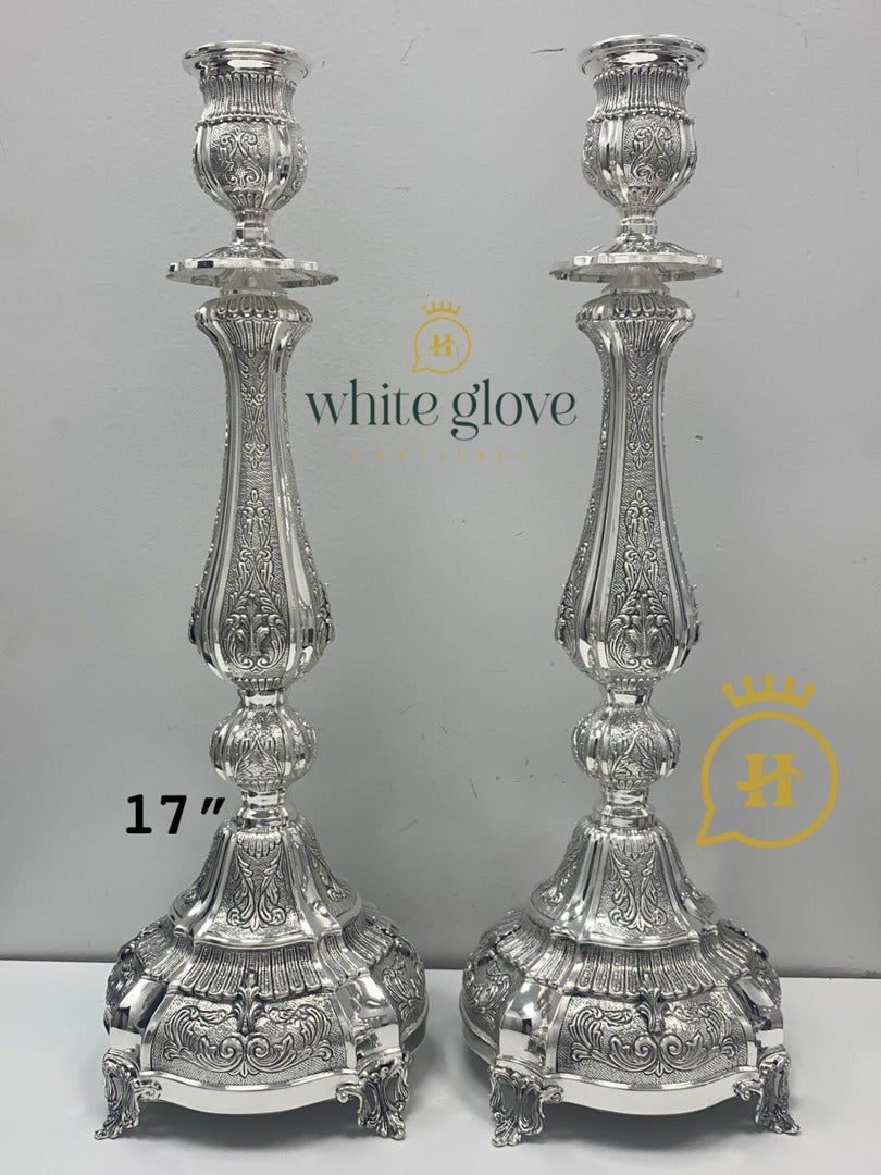 CASTED ROUND CANDLESTICKS