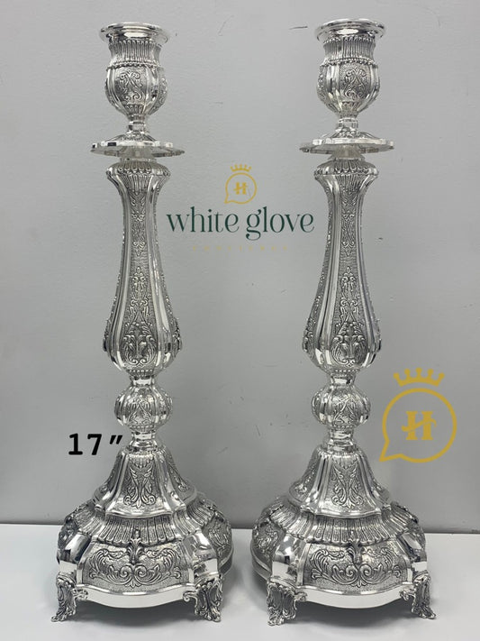 CASTED ROUND CANDLESTICKS