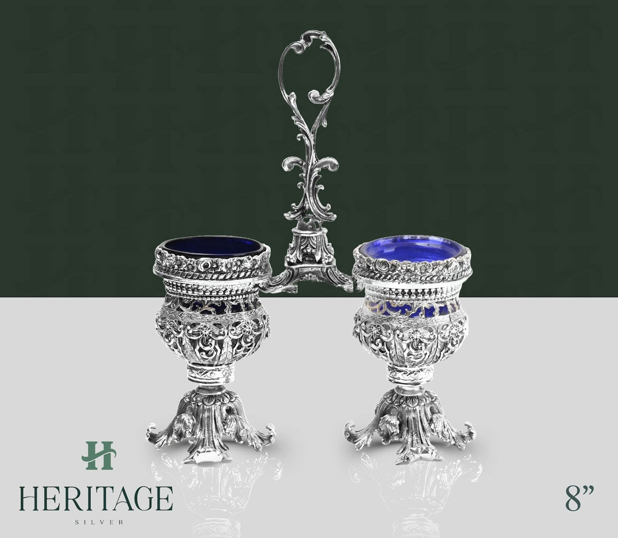 CASTED DOUBLE SALT HOLDER