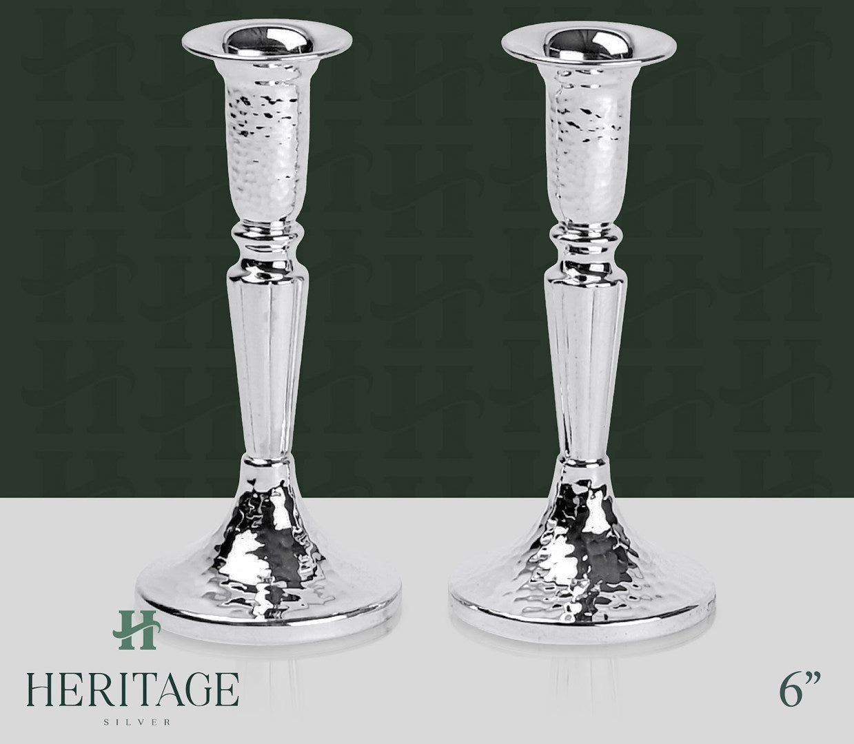 HAMMERED SMALL CANDLESTICKS