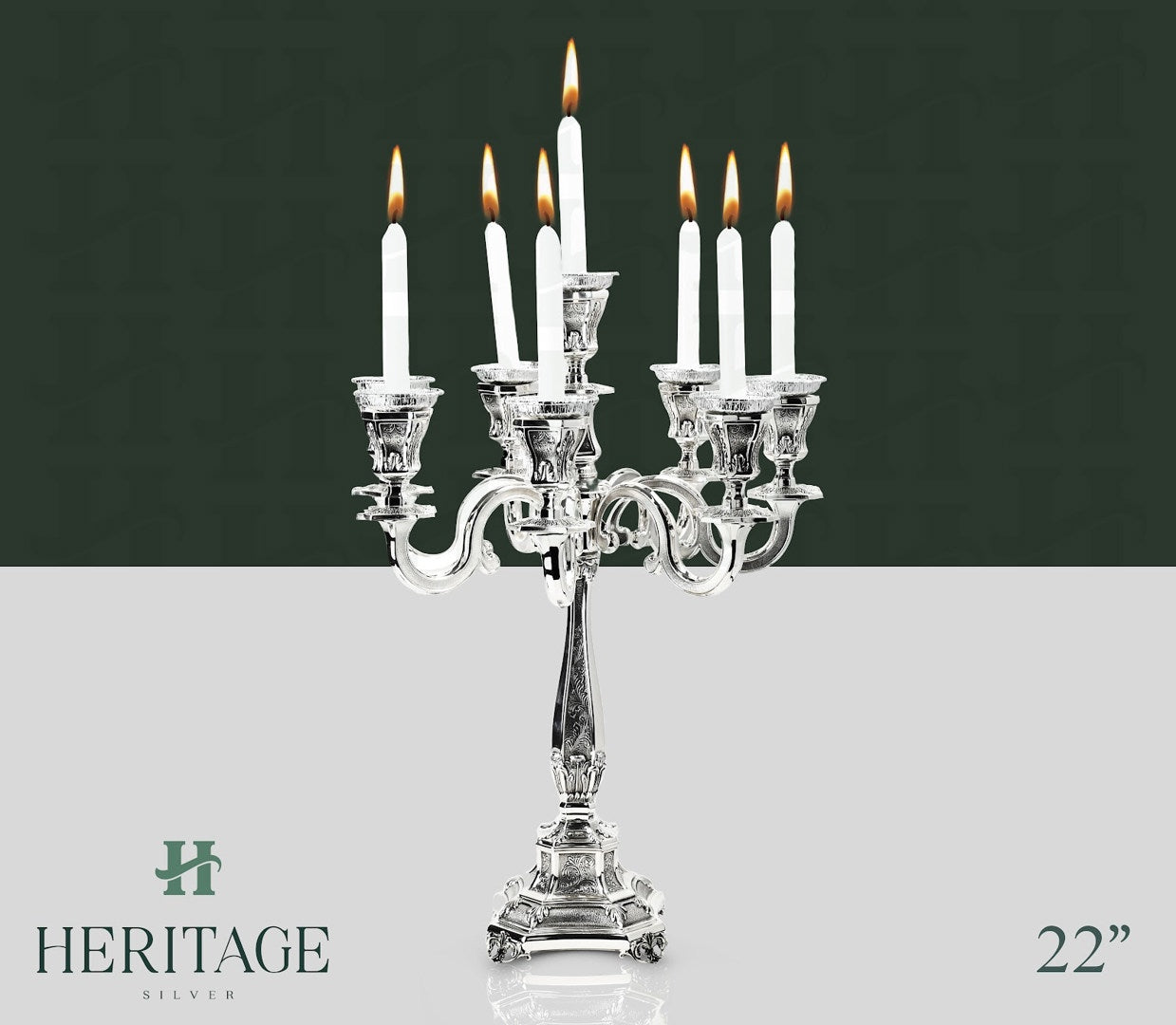 BAKIO CHASED 8 LIGHT CANDELABRA