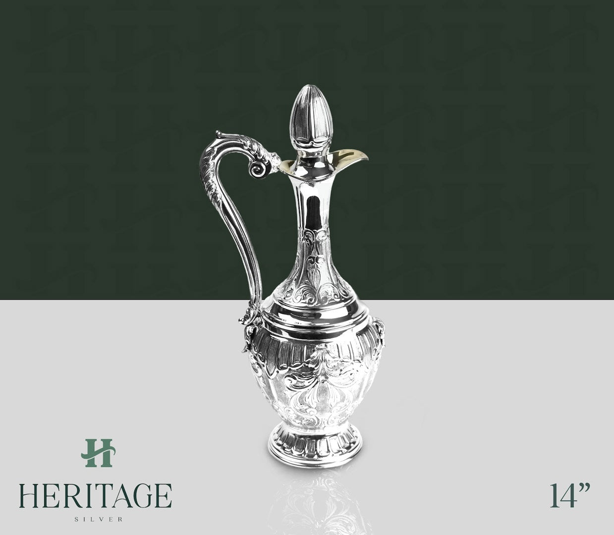 SMAL CHASED WINE PITCHER