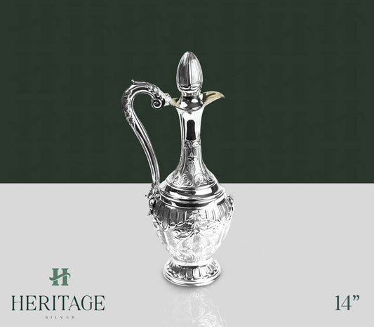 SMAL CHASED WINE PITCHER