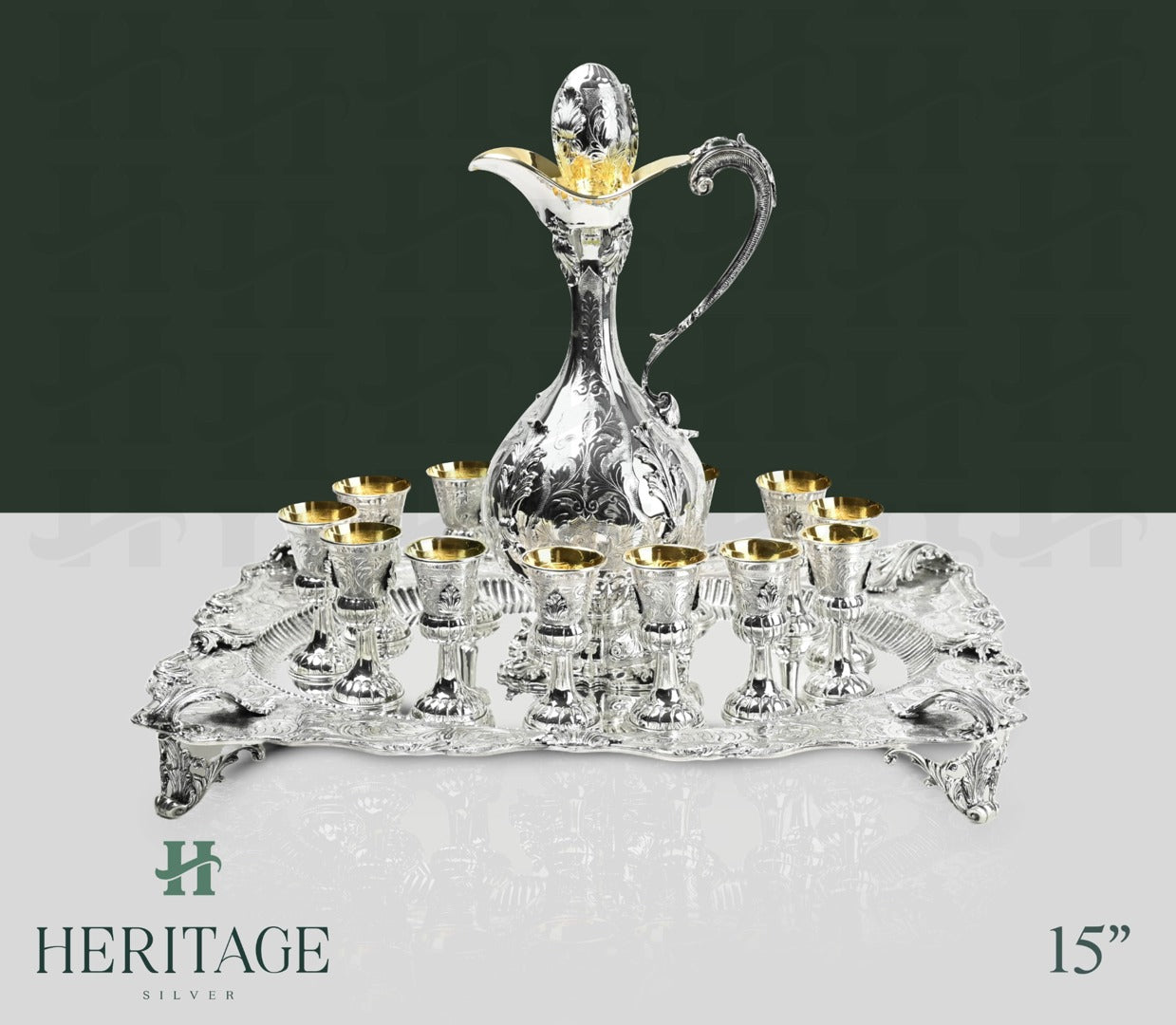 WHISKY SET WITH TRAY