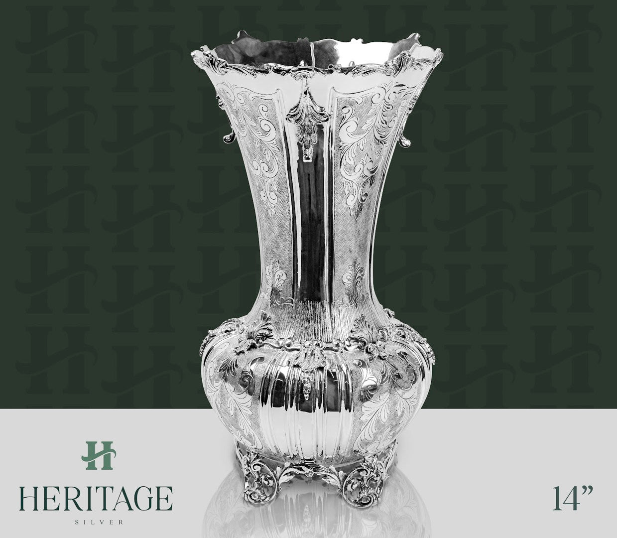 CHASED VASE