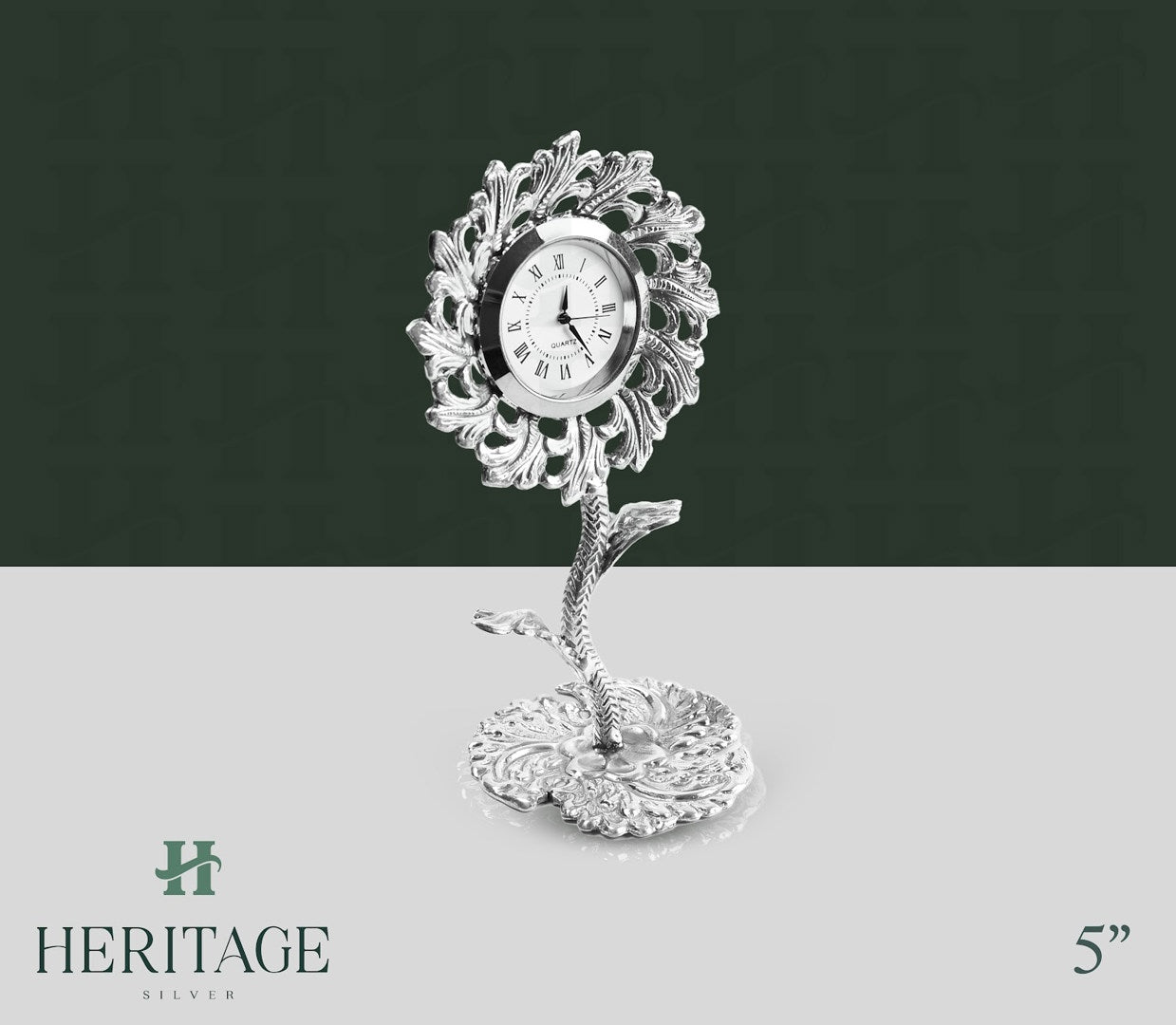 5-INCH FLOWER SHAPED CLOCK