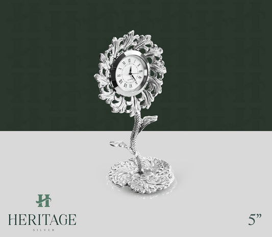 5-INCH FLOWER SHAPED CLOCK