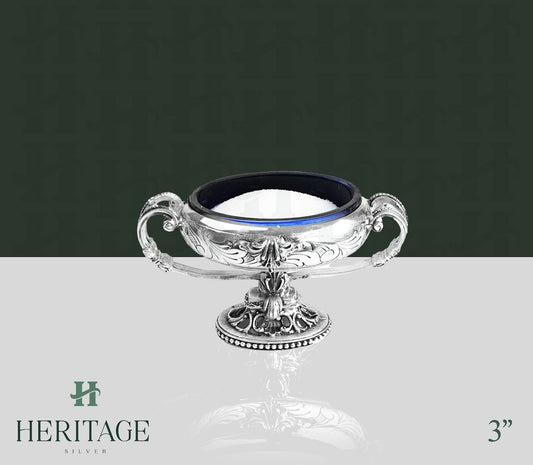 OVAL SALT HOLDER WITH CASTED BASE