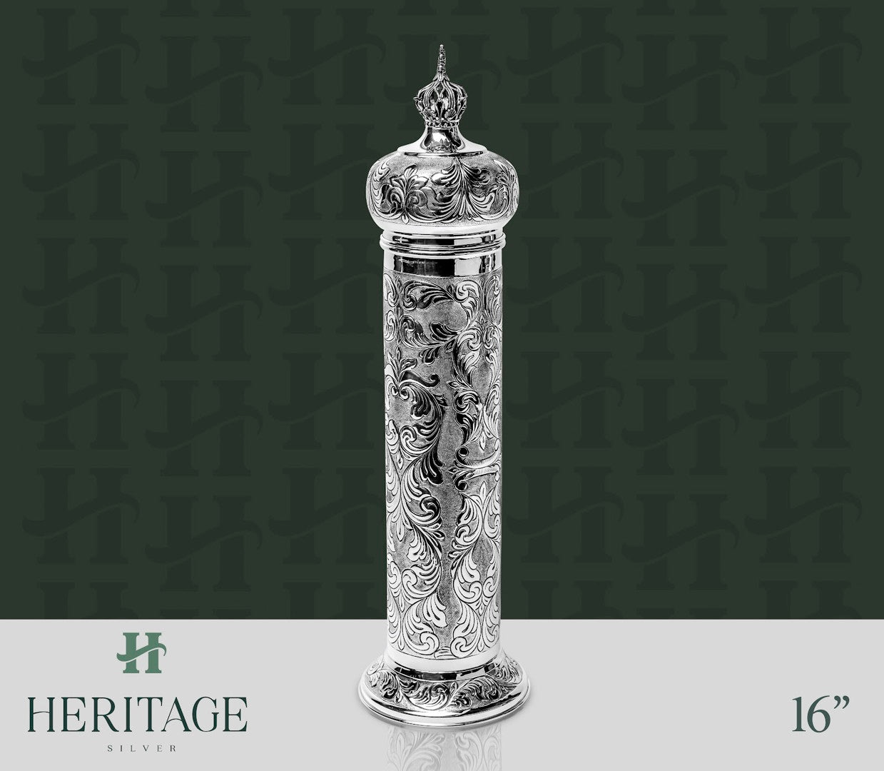 12 IN CHASED MEGILLAH HOLDER