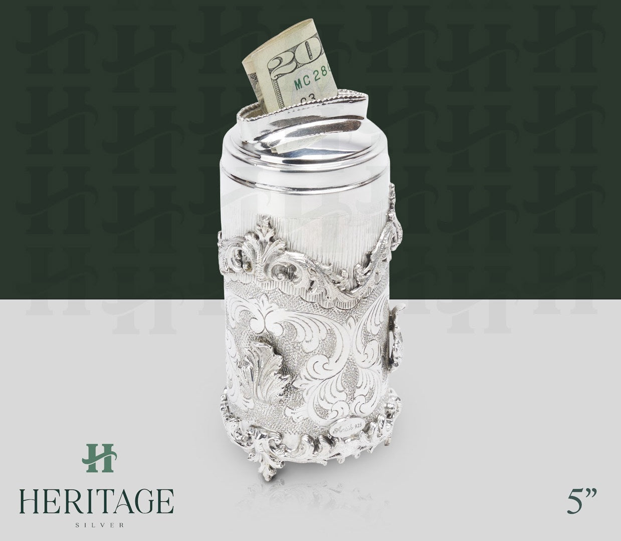 MILANESE ROUND TZEDUKAH BOX