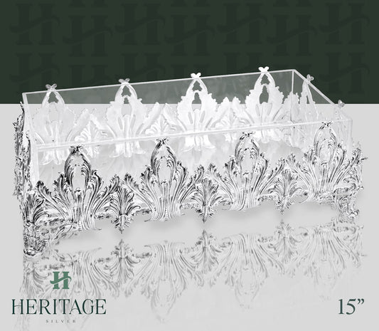 FLAT VASE WITH GLASS