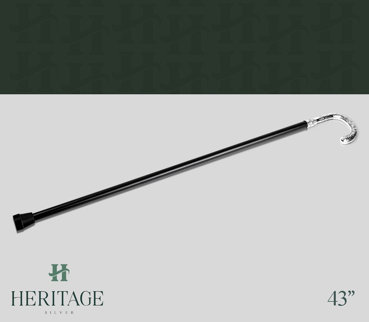 ROUND CHASED HANDLE CANE