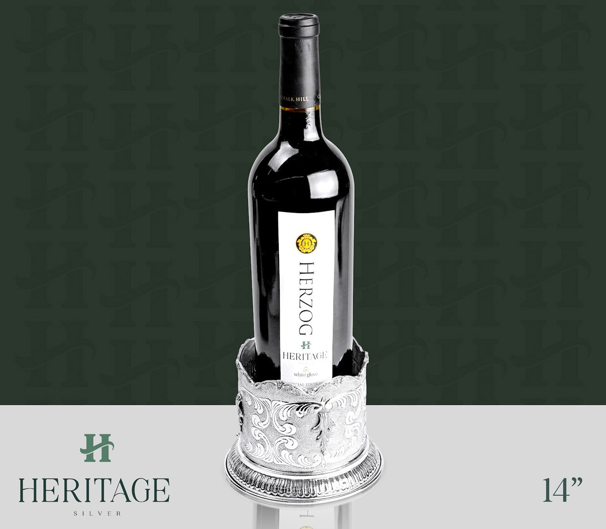 ORNATE FLOWING DEASIGN WINE BOTTLE COASTER