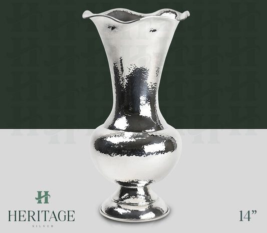 HAMMERED ROUND VASE