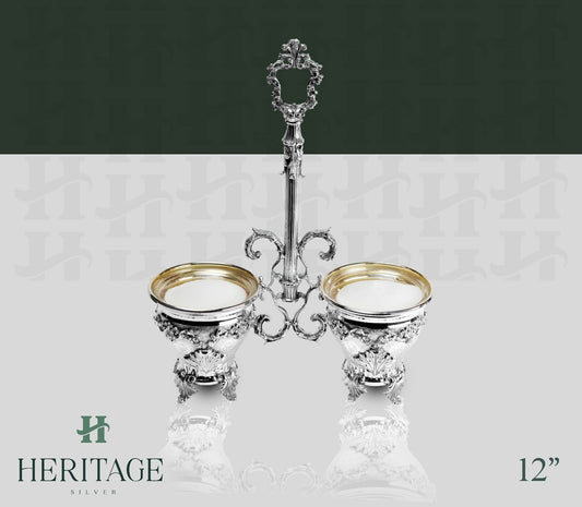 DOUBLE SALT HOLDER WITH HANDLE