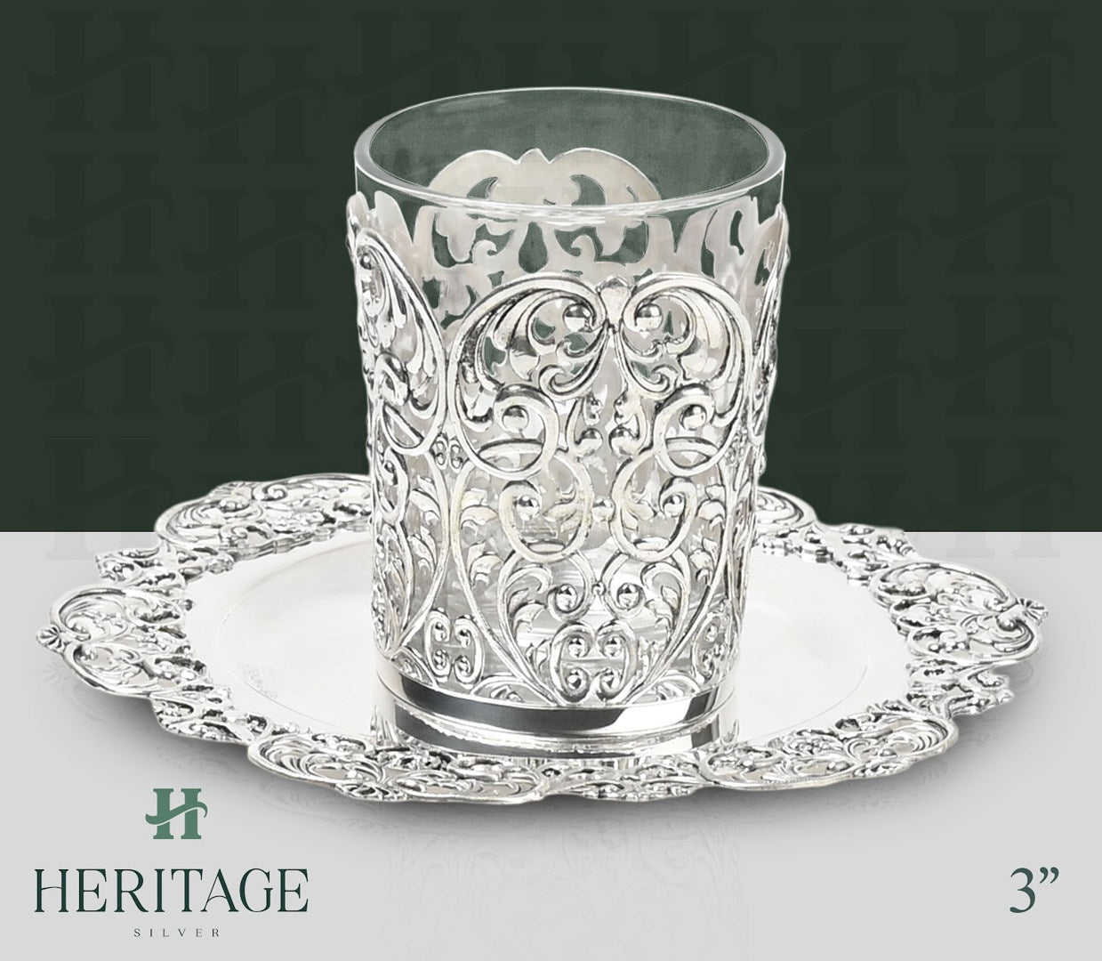 ANTIK BECHER SET WITH GLASS