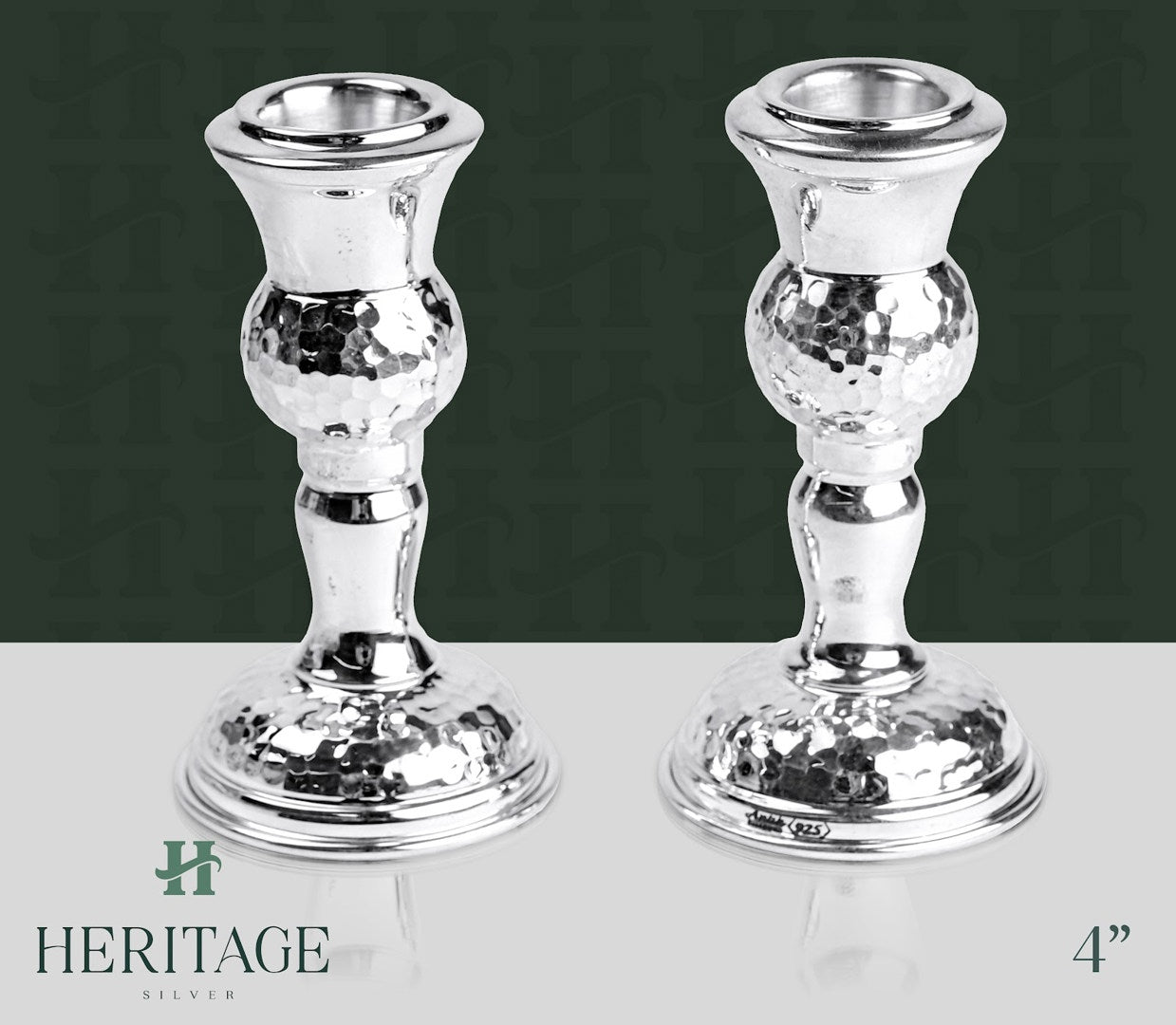 HAMMERED MINI CANDLESTICKS