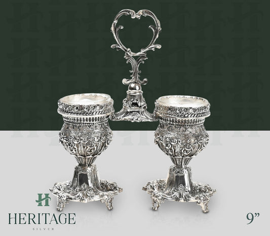 CASTED DOUBLE SALT HOLDER