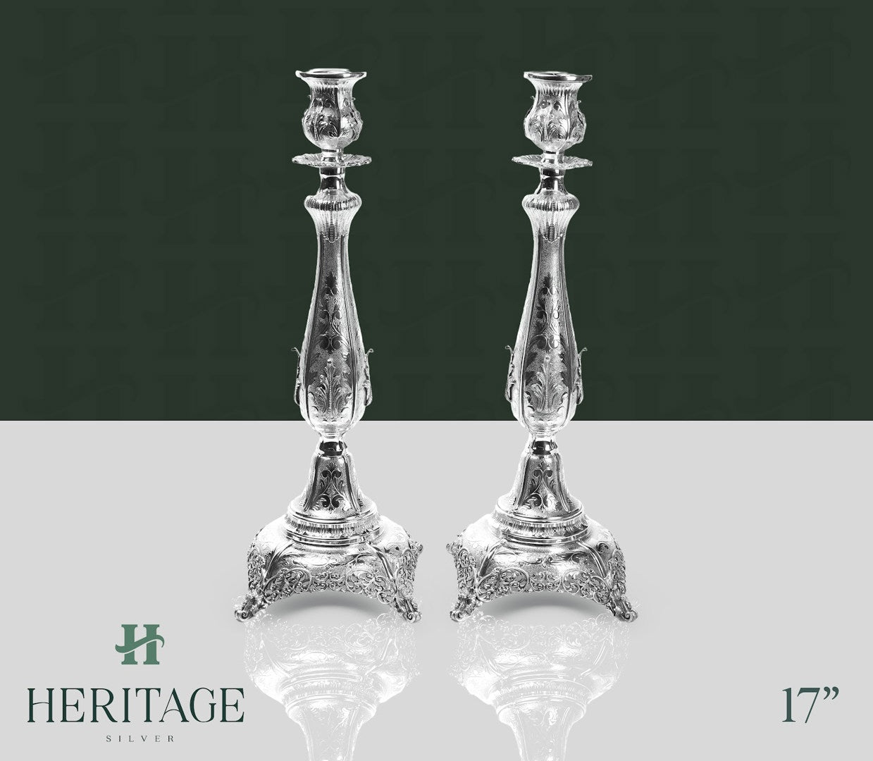 ANTIK LARGE CANDLESTICKS