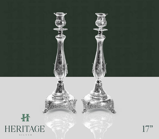 ANTIK LARGE CANDLESTICKS