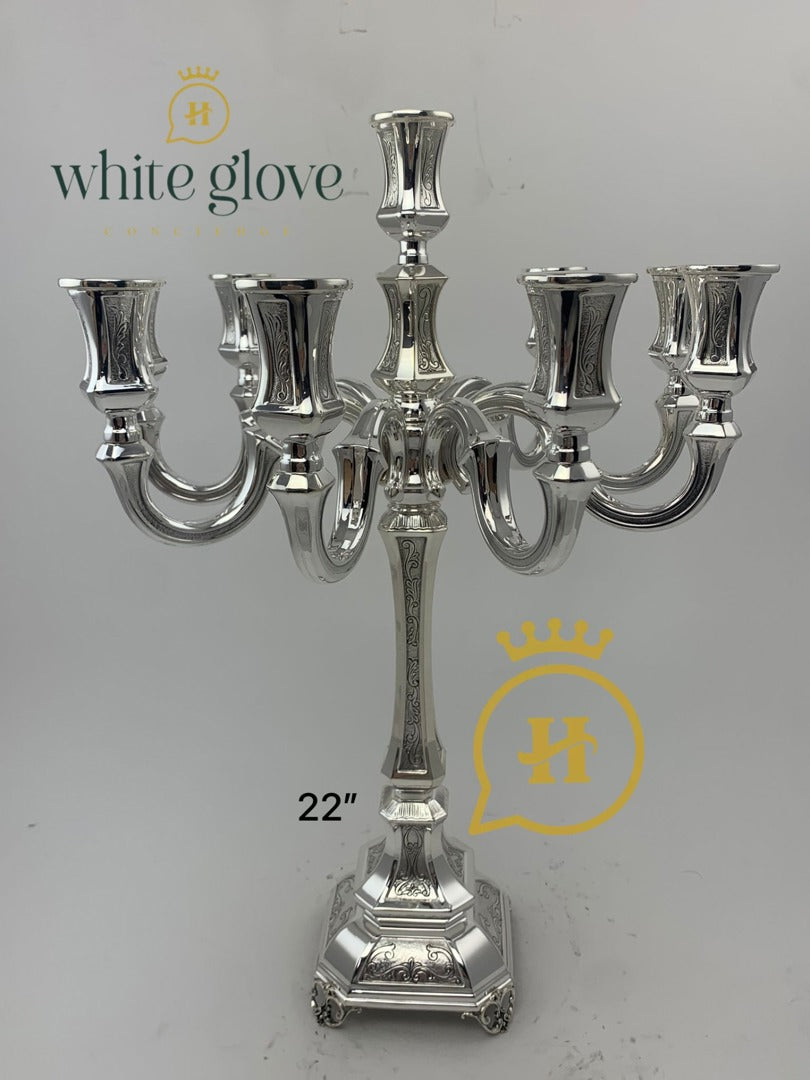 OCTAGONAL 10 LIGHT CANDELABRA