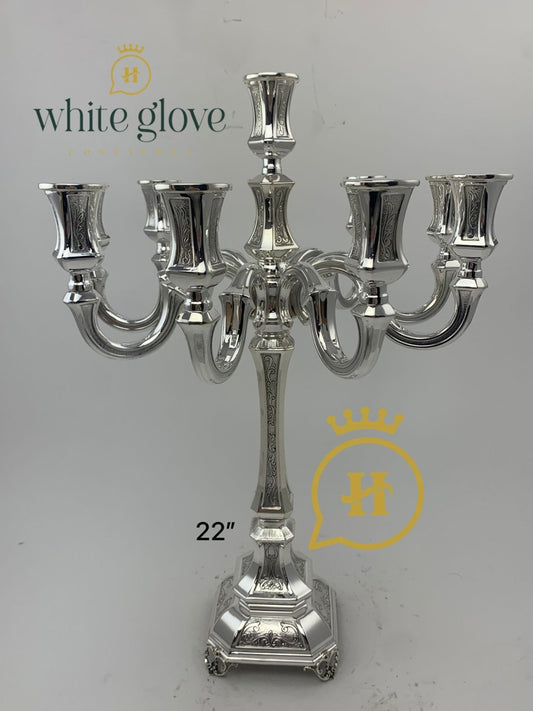 OCTAGONAL 10 LIGHT CANDELABRA