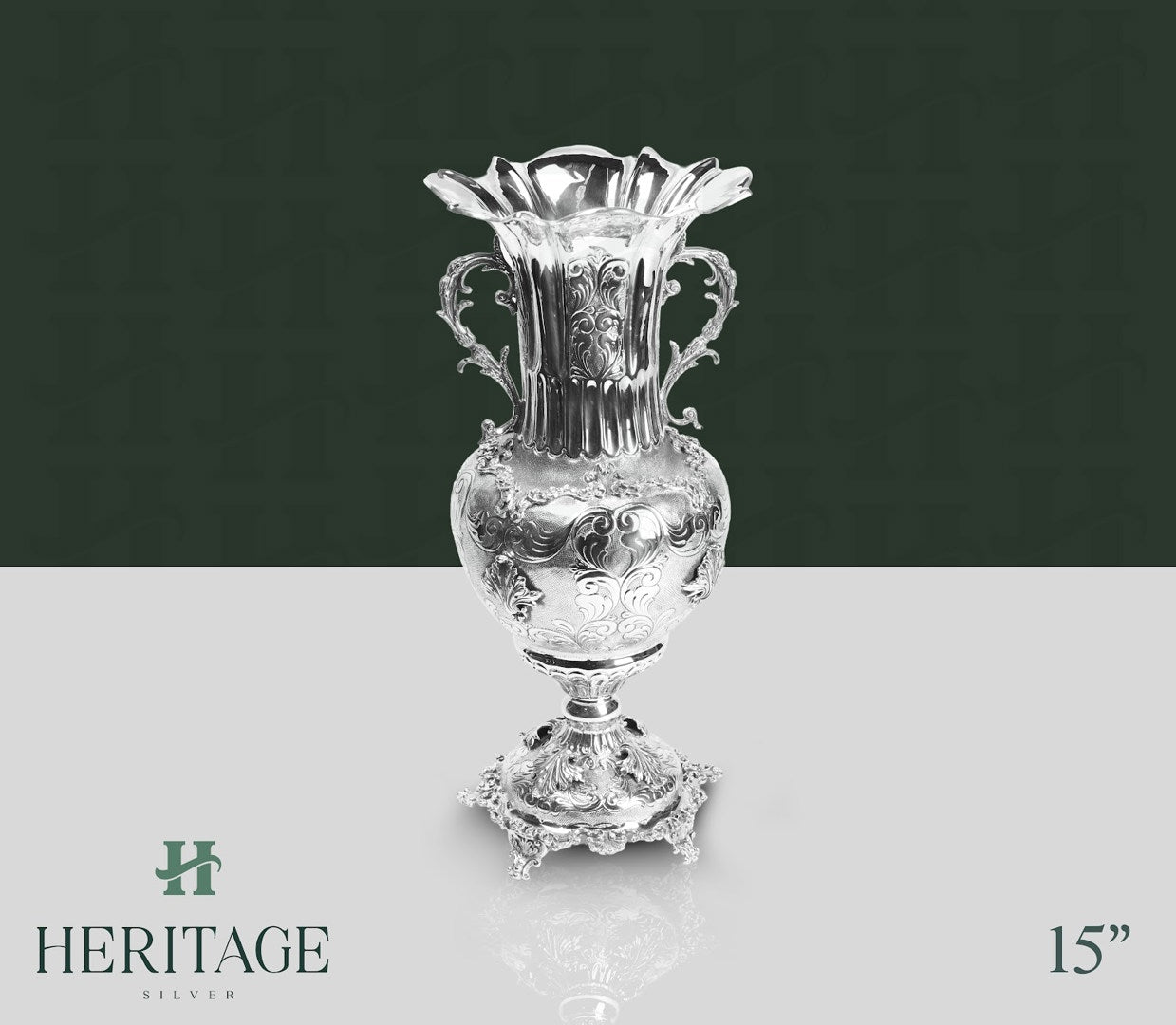 VASE WITH HANDLE ON LEGS