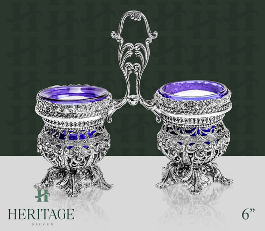 CASTED DOUBLE SALT HOLDER