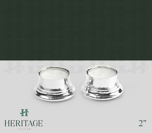 HAMMERED TEA LIGHT SET